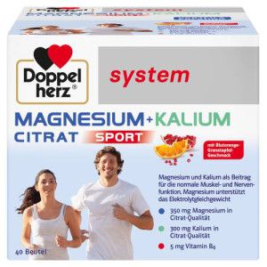 DOPPELHERZ Magnesium+Kalium Citrat system Granulat