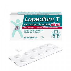 LOPEDIUM T akut bei akutem Durchfall Tabletten