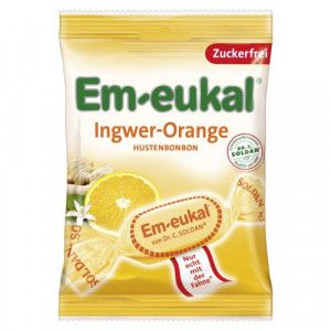 EM-EUKAL Bonbons Ingwer Orange zuckerfrei