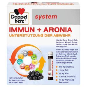 DOPPELHERZ Immun+Aronia system Ampullen